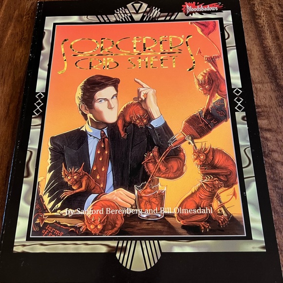 Bloodshadows Sorcerer's Crib Sheet RPG Roleplaying Book West End Games Vintage - Picture 1 of 5